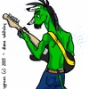 Donkey play guitar