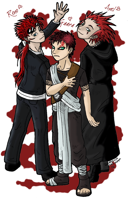 The Redheads (Gaara, Reno, Axel)