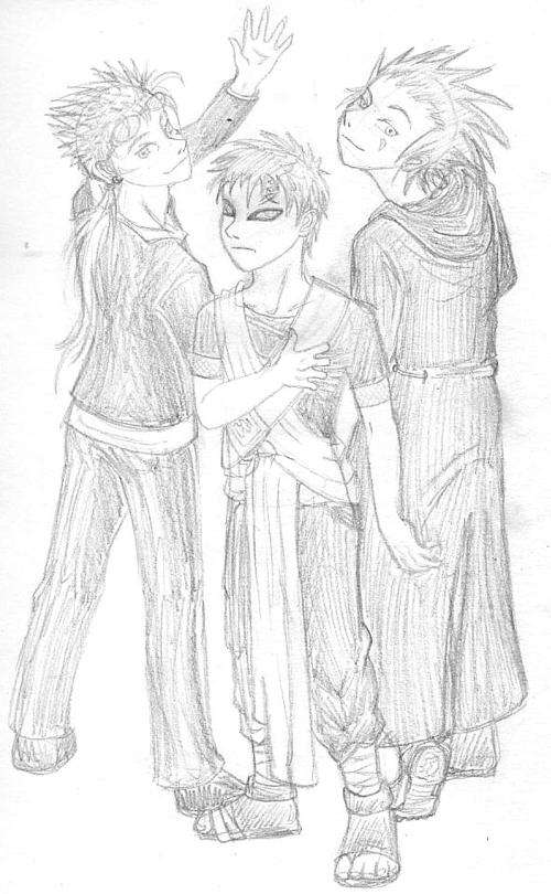 The Redheads (Gaara, Reno, Axel)