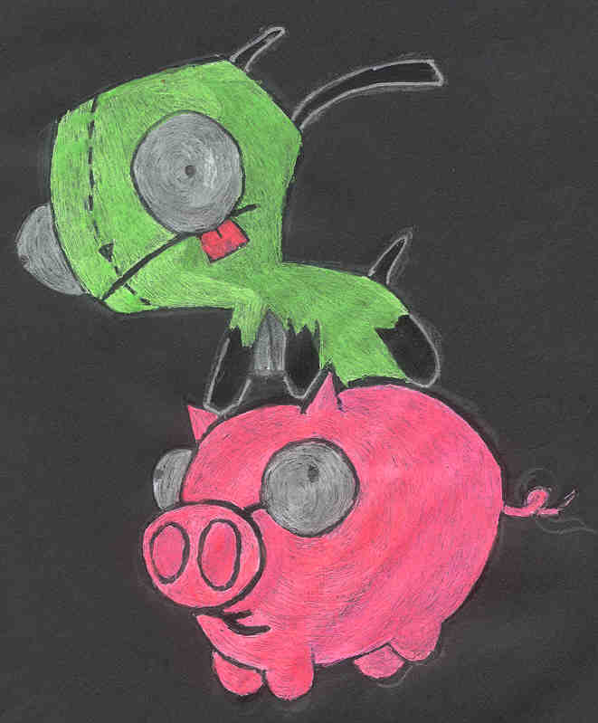 Gir Riding The Piggy