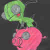 Gir Riding The Piggy